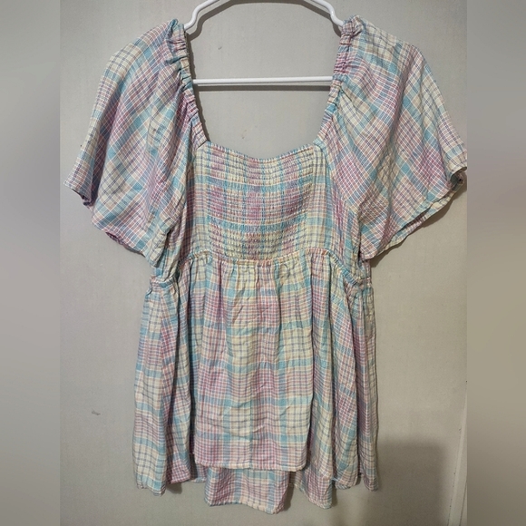 NWT Isabel Maternity Pastel Lilac Tie Front Spring Easter Blouse Size Medium - Picture 6 of 6